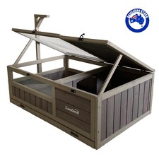 Wooden Tortoise House Habitat Reptile Cage Enclosure Weatherproof Bottom DTT2414