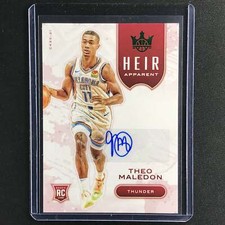 2020-21 Court Kings THEO MALEDON Heir Apparent Rookie Auto Jade #THE