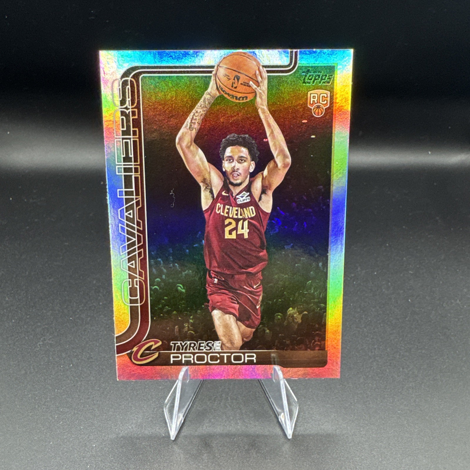 2025-26 Topps #250 Tyrese Proctor Rainbow Foilboard Rookie RC