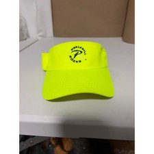 Sport-Tek Pickleball Rocks Visor Neon Yellow Adjustable Athletic Sun Hat unisex
