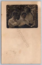 K38/ Harlan Iowa RPPC Postcard c1910 Pretty Woman Photo Album 252