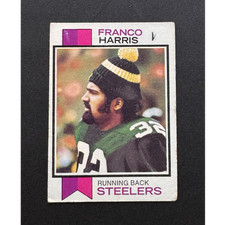 Topps 1973 Franco Harris Pittsburgh Steelers #89 Rookie Base Set Football Card. rookie card picture