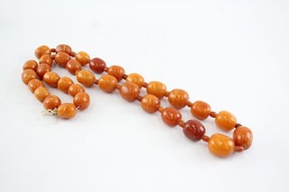 Antique Amber Necklace Butterscotch Baltic Beaded