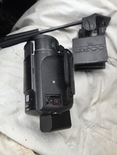 AS_ IS Sony FDR-AX43 Handycam 4K Camcorder Wi-Fi LCD Screen Black Tasco Tripod