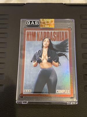 KIM KARDASHIAN GAS TRADING CARDS X COMPLEX COVER COPPER FOIL /100 SHORT PRINT