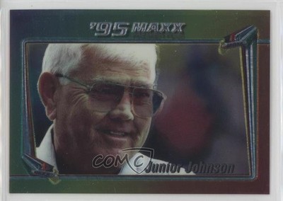 1995 Maxx Premier Plus Chromium Junior Johnson #73 HOF 0q3