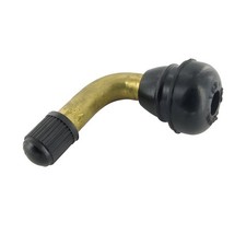 Tire valve Motoforce, curved, black for scooter, motorcycle