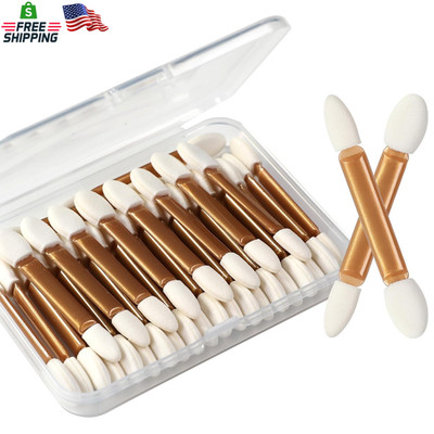 IS'MINE Eyeshadow Applicators, 50Pcs Double Sided Disposable Eyeshadow Brush 2.4