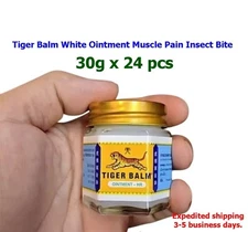 Tiger Balm White Ointment Muscle Pain Insect Bite, 24 x 30g.