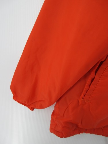 VINTAGE Champion Running Man Jacket Men Medium Orange 60s 70s Mass Campus Police - Picture 3 of 16
