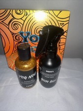 Yog Nog Gift Set Lush Body Spray Shower Gel Wrapper Upside Down New