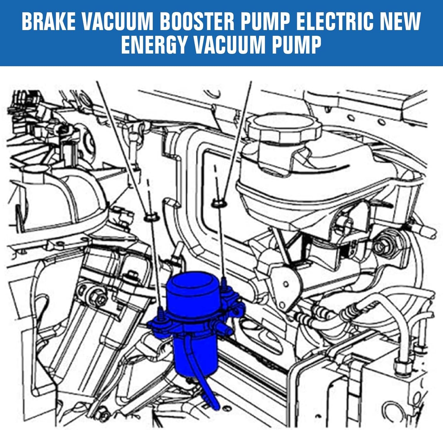 Vacuum Pump Power Brake Booster Auxiliary Pump Brake Vacuum Pump Assembly,Vacuum