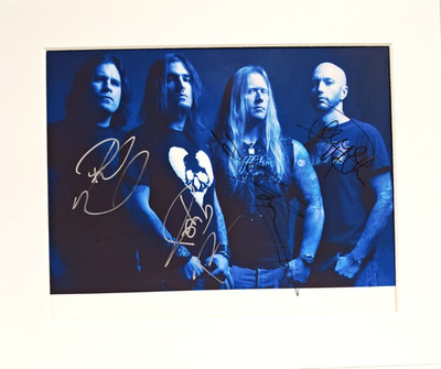 Machine Head Signed mounted autograph with cert 12 x18'' Approx  by the band