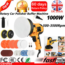 Electric Polisher Buffer Sander Car Polishing Machine 5" 7" Buffing Sponge Kit