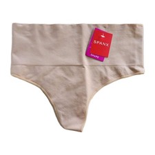 Spanx Women s Shaping Thong L Soft Nude High Waist Seamless Control NEW