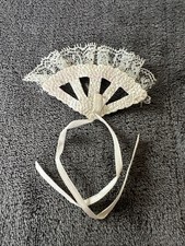 Vintage Dance Magic Barbie Fan 4836 1989 Lace Iridescent White