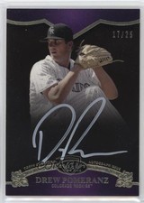 2012 Topps Tier One On the Rise White Ink 17/25 Drew Pomeranz #OR-DP Auto k8v