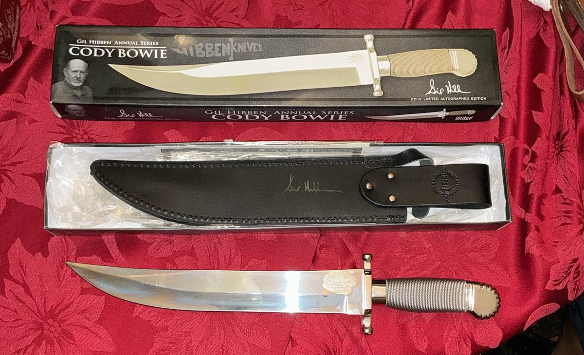 2012 Gil Hibben Cody Bowie Autographed Signed Series 1196/3000 