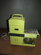 Vintage 1960  s Easy Bake Oven Yellow Turquoise Kenner Products Co. Ohio Used