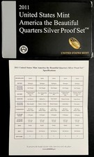 United States Mint, 2011, America The Beautiful Quarters Silver Proof Set