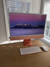 Apple iMac M1 Chip 8-Core 24-inch 8GB RAM 256GB SSD Orange - CRACKED SCREEN