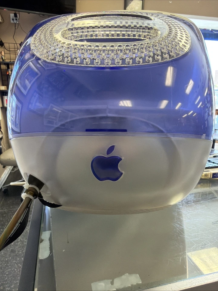 Apple iMac DV Grape M5521 With Original Box & Keyboard Tested Turns On Works! - Image 4 of 4