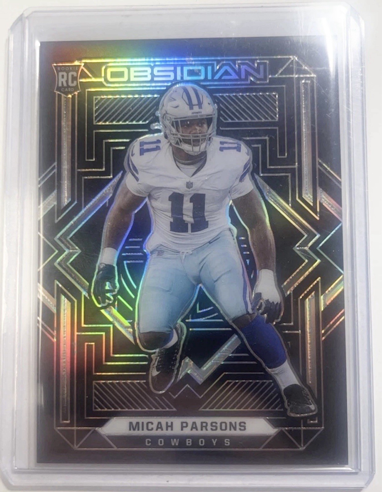 2021 Panini Obsidian Micah Parsons Rookie Silver #163 Packers