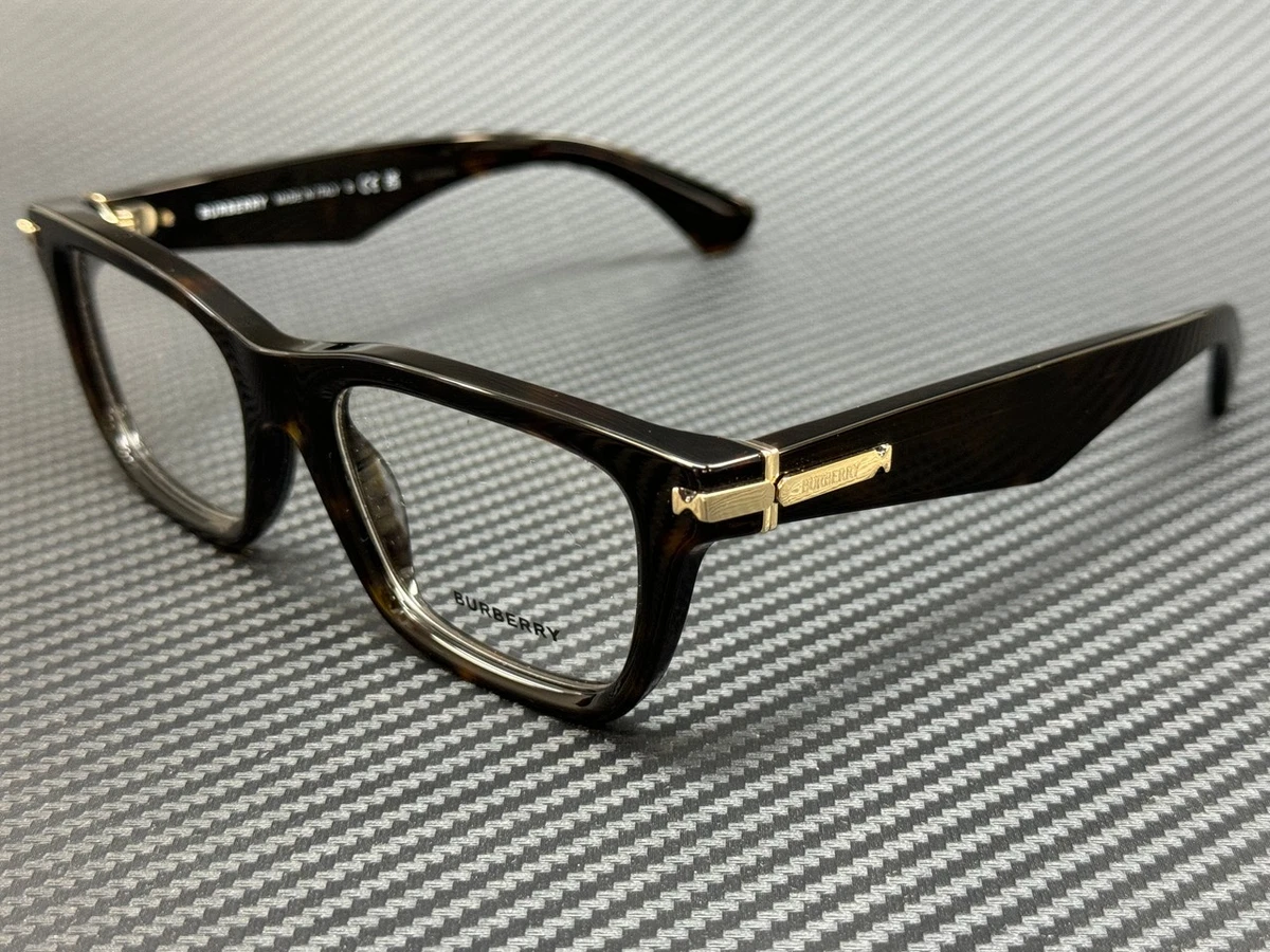 Burberry Eyeglass Frames B8465 Brown Plastic Full Rim Rectangular 50[]16-135 Burberry 2356 Single Vision Full Frame – ReadingGlasses.com main image 2