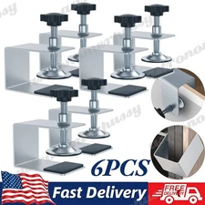 6Pcs Drawer Front Installation Clamps Adjustable Drawer Fixing Clip Cabinet H...