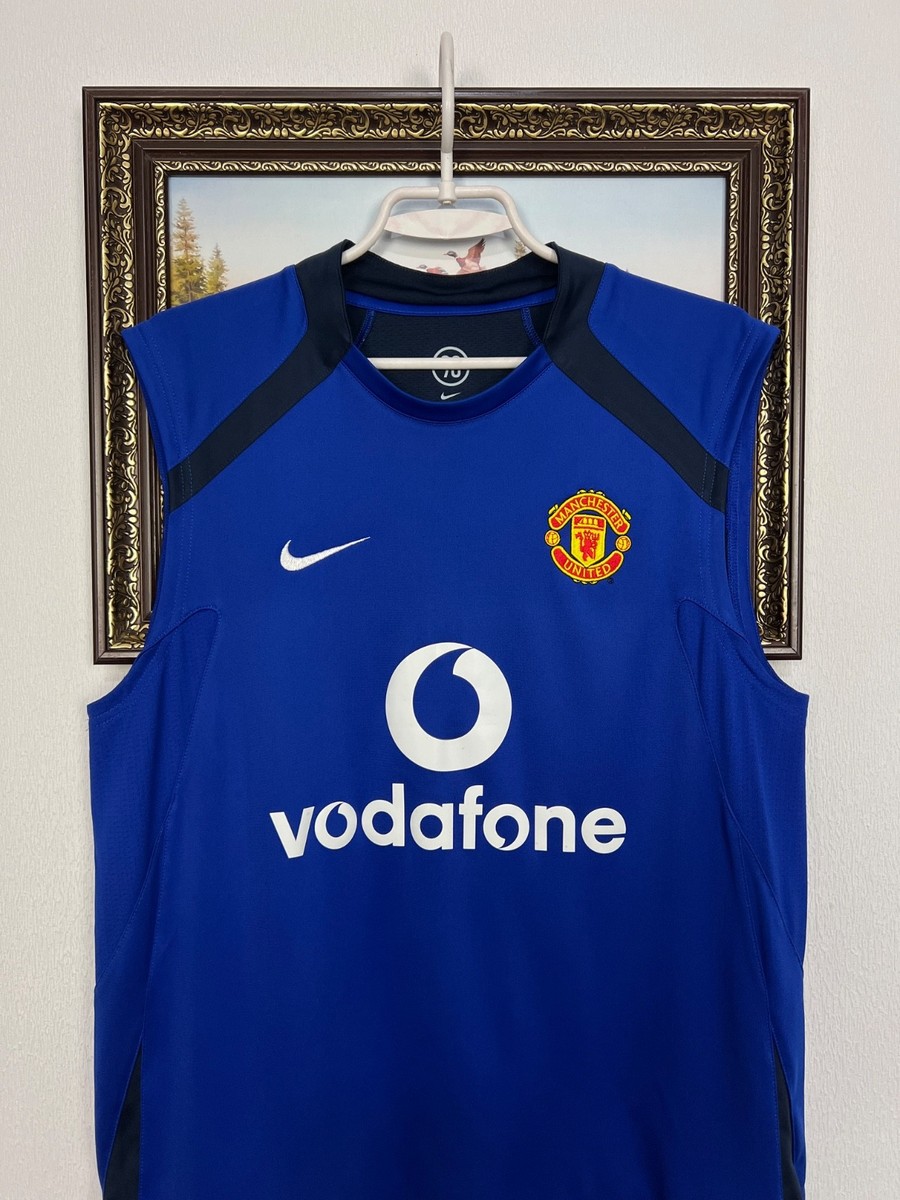 Vintage Nike Manchester United Vodafone Train Vest Football Shirt