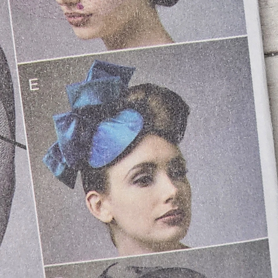 Vogue V8868 Vintage Era Hats Fascinators Sewing Pattern 5 Styles Uncut/FF 2012 - Image 4 of 4