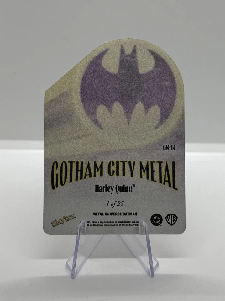 Batman 2025 Skybox Metal Universe Harley Quinn Gotham City Metal Insert *1/25* - Image 2 of 2