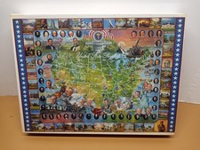 1994 White Mountain 1000 Piece Jigsaw Puzzle United States Presidents 24" X 30"