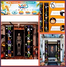Halloween Porch Banner Trick or Treat 12 Inch 71 Inch Polyester Indoor Outdoor