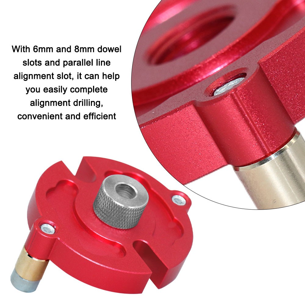 Woodworking Self-Centering Doweling Jig Drill Kit Vertical Hole Drilling Guide