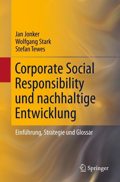 Corporate Social Responsibility Und Nachhaltige Entwicklung Jan Jonker-image