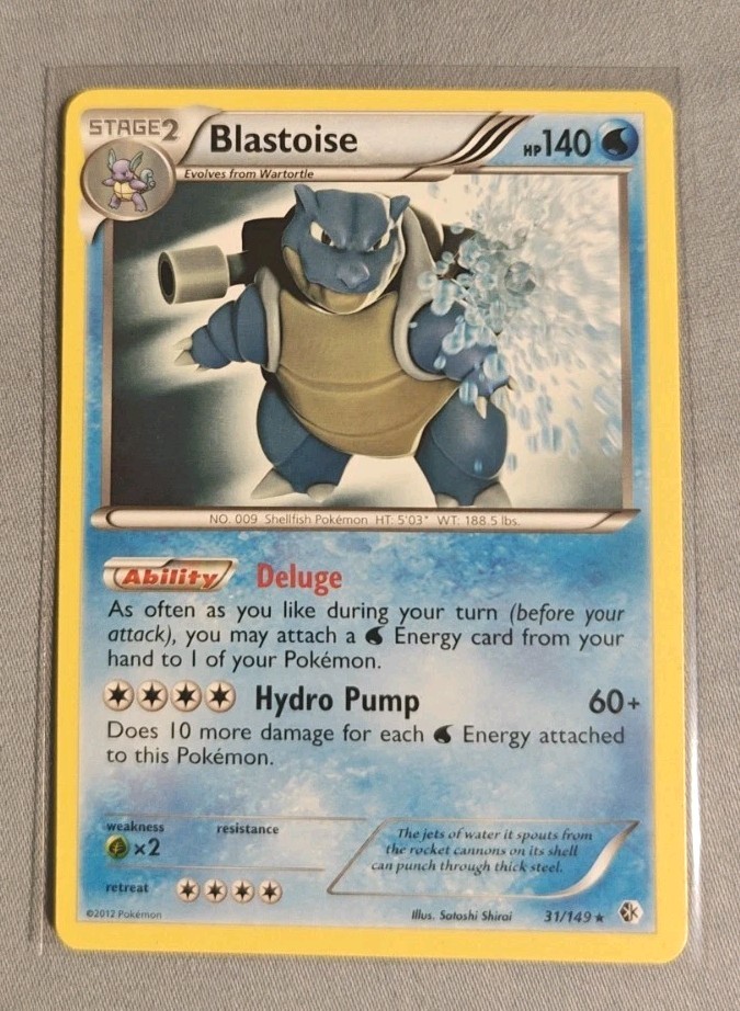 Pokemon TCG Blastoise 31/149 Boundaries Crossed Regular (NON HOLO) Mint Card