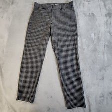 Old Navy Pants Womens 8 Black Grey Houndstooth Pixie High Rise Skinny Casual