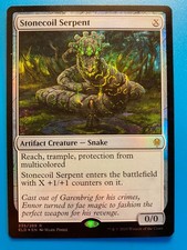 MTG 1x FOIL Stonecoil Serpent # 235 Throne of Eldraine Magic the Gathering x1 NM