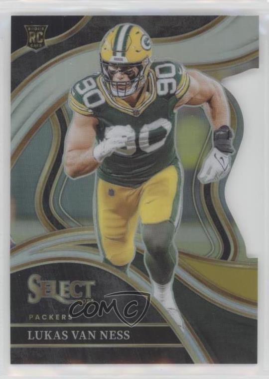 2023 Select Club Level Black & Gold Prizm Die-Cut Lukas Van Ness Rookie RC 13ql