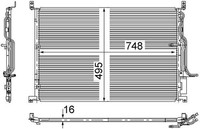 Mahle AC 271 000S Kondensator, Klimaanlage FüR Audi