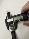 Vintage SEIKO Diamond Ultra Slim Watch Unisex Quartz Black Leather Band — photo 5