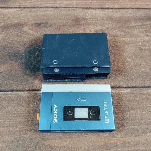 Sony Walkman TPS-L2 Blue Silver Vintage Portable Cassette Player Case PARTS