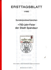 Deutschland - Berlin MiNr. 1/1982 bis 14/1982 (ETB)