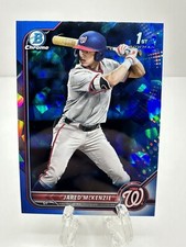 2022 Bowman Chrome Draft Sapphire #5 Jared McKenzie NATIONALS