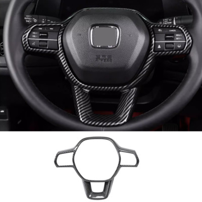Steering Wheel Trim 1pcs ABS Carbon fiber For Honda Accord 2023 2024