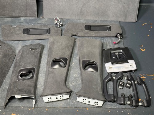 BMW F15 F85 X5 M BLACK HEADLINER ROOF PILLARS VISORS SET ALCANTARA LEATHER - Bild 7 von 11