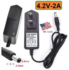 4.2V 2A AC/DC Adapter Power Supply for Home Electronics with 5.5x2.1mm Plug