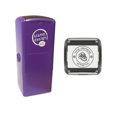 Santas Official Christmas Seal from The North Pole Rubber Stamp in 3 Ink Colours