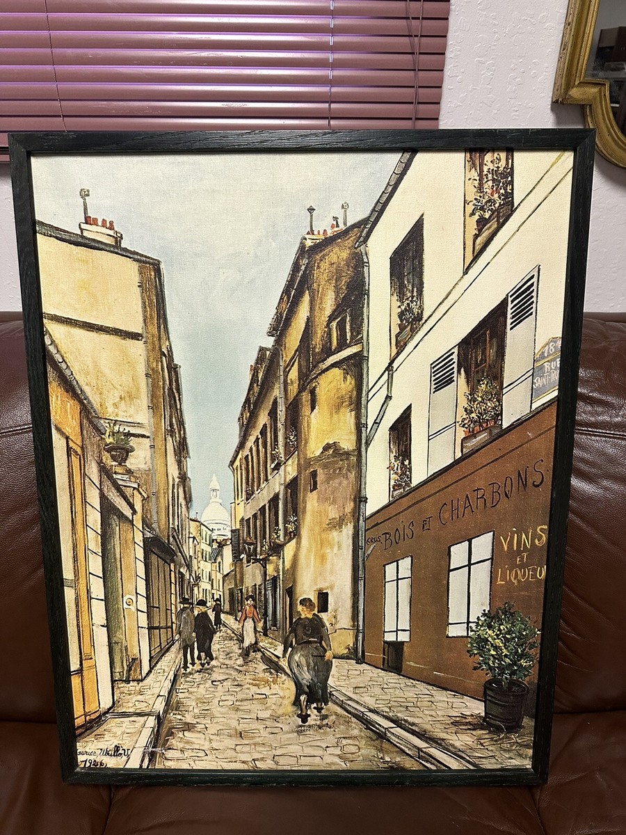 MAURICE UTRILLO、SCENE DE RUE、海外版超希少レゾネより French Impressionist Serigraph | Zcollector